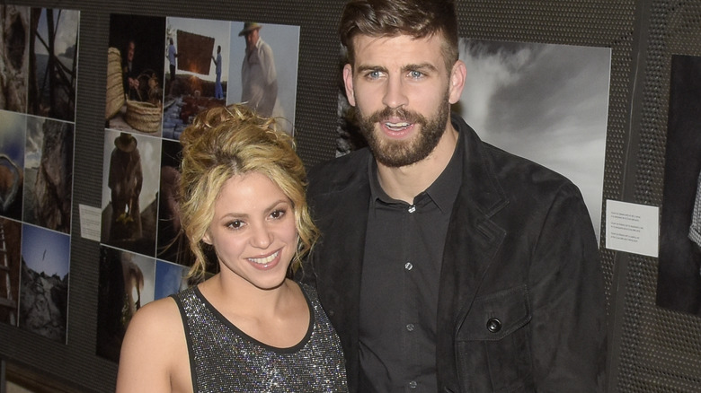 Shakira and Gerard Piqué pose together