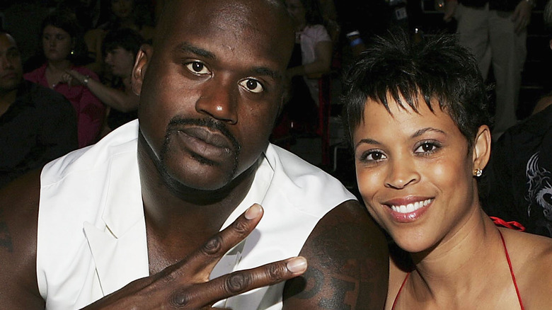 Shaquille O'Neal and Shaunie at the MTV music awards 