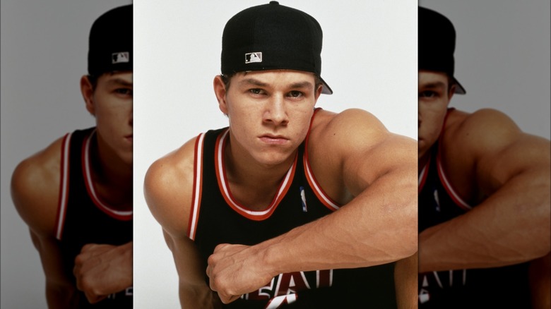 Young Mark Wahlberg posing