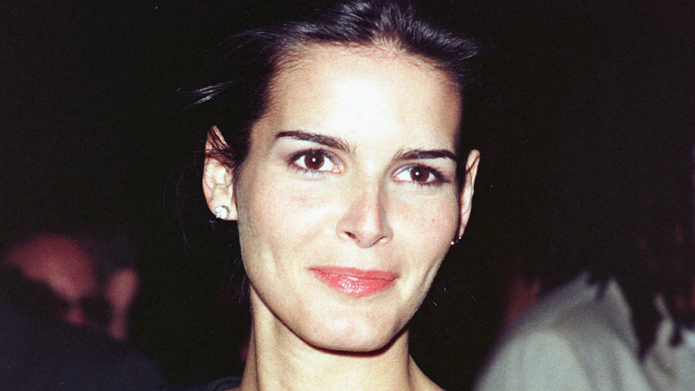 Angie Harmon at an Arista Records party