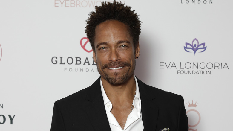 Gary Dourdan biting lip