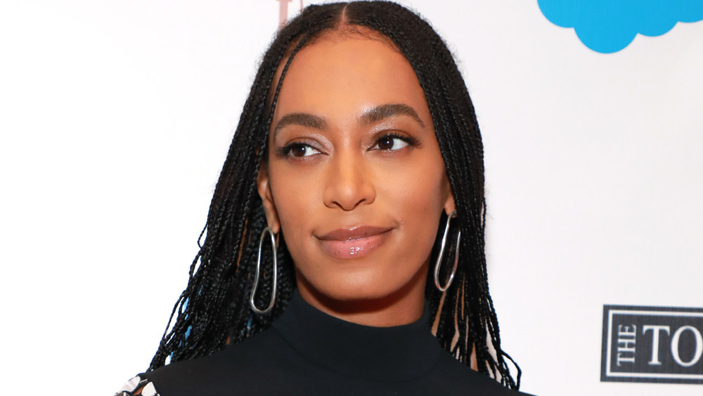 Solange Knowles smiling slightly