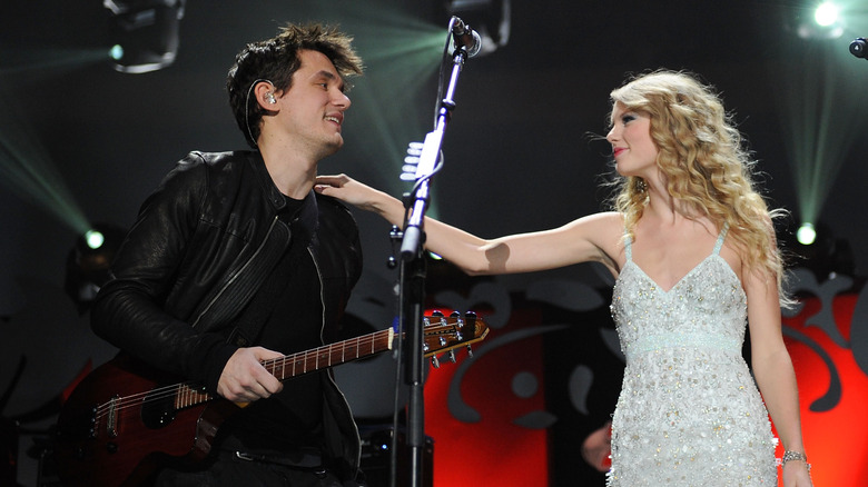 John Mayer singing with Taylor Swift