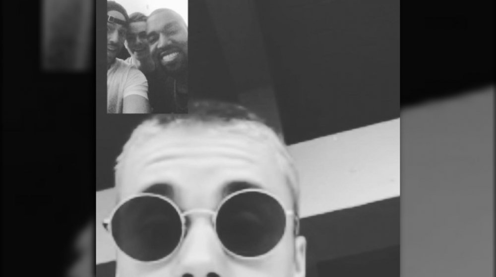 justin bieber facetime call kanye west