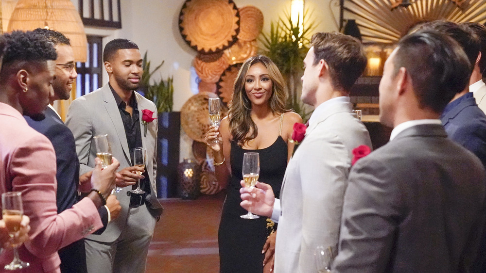 Tayshia Adams and her Bachelorette suitors