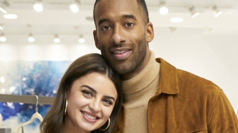 Rachael Kirkconnell and Matt James posing together