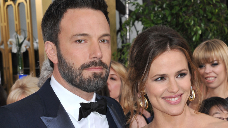 Ben Affleck with ex-wife Jennifer Garner and new wife Jennifer Lopez