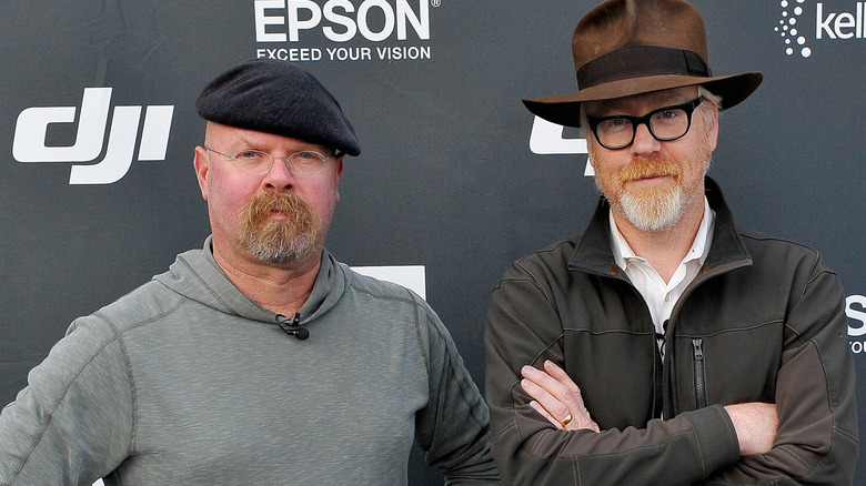 Adam Savage and Jamie Hyneman smiling