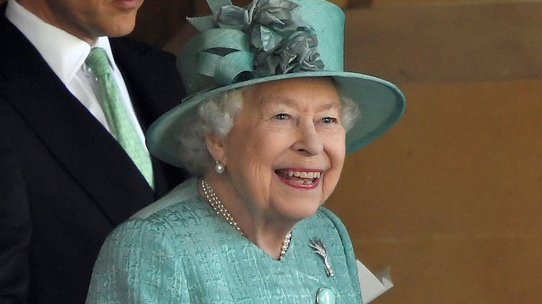 Queen Elizabeth smiling