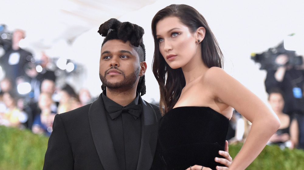 The Weeknd and Bella Hadid at an event