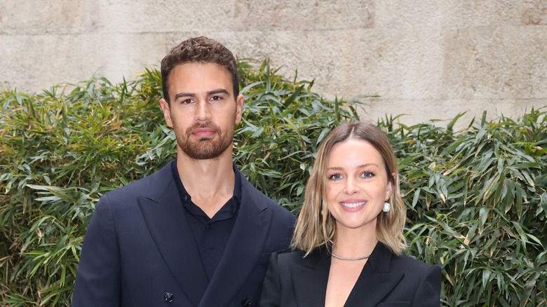 Theo James and Ruth Kearney pose together