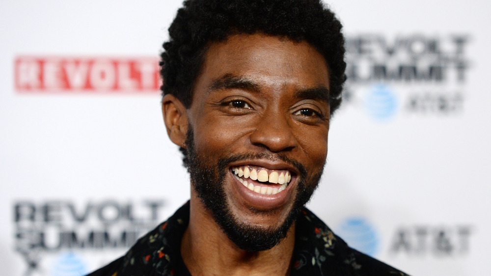 Chadwick Boseman smiling 