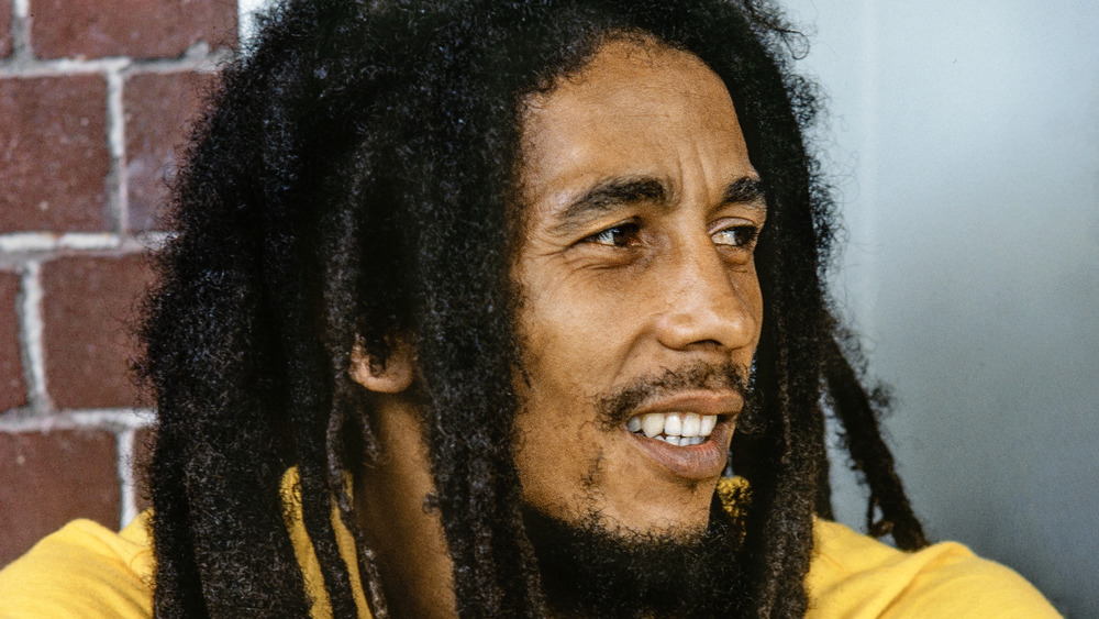 Bob Marley looking away