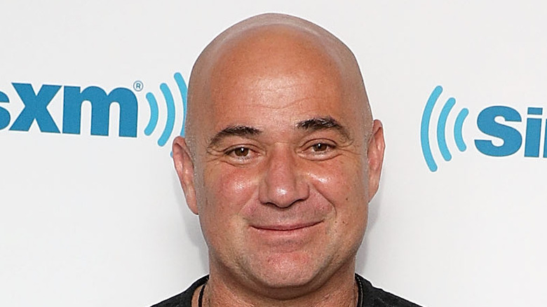 Andre Agassi smiling