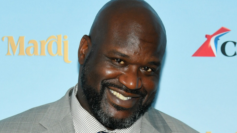 Shaquille O'Neal smiling