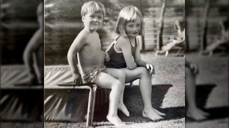 Charles Spencer and Princess Diana as kids 