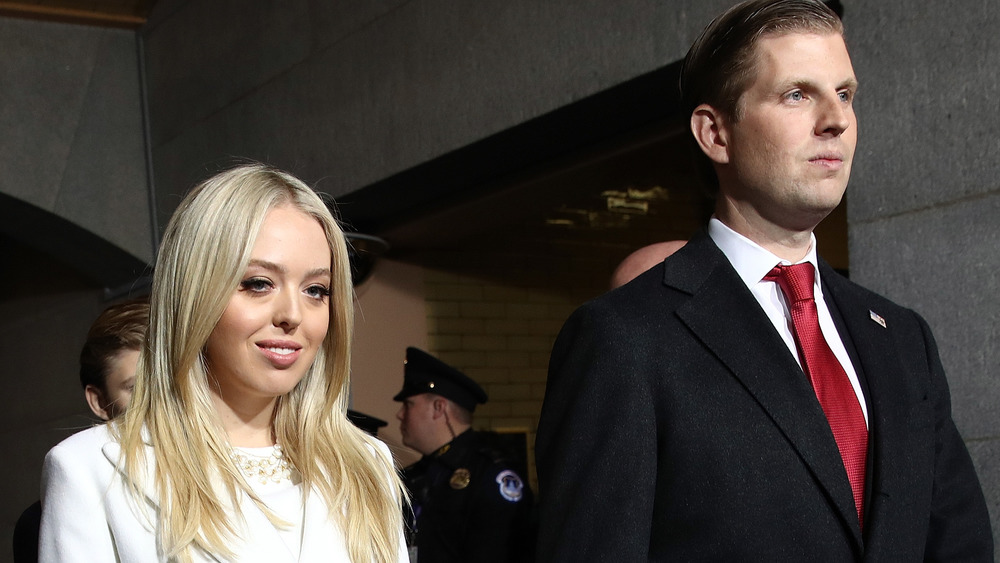 Tiffany Trump and Eric Trump smiling