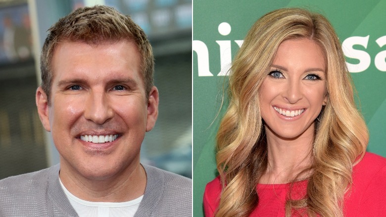 todd chrisley and lindsie chrisley smiling