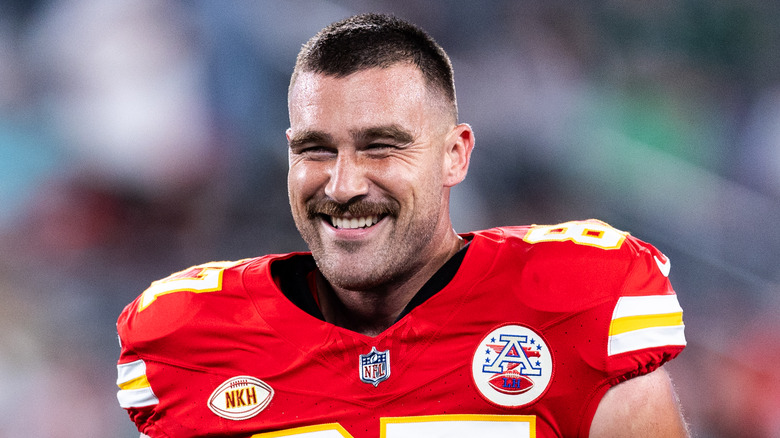 Travis Kelce smiling