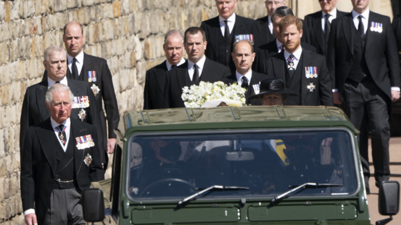 Prince Philip's funeral procession