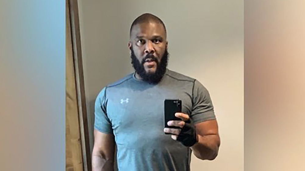 Tyler Perry post-workout selfie