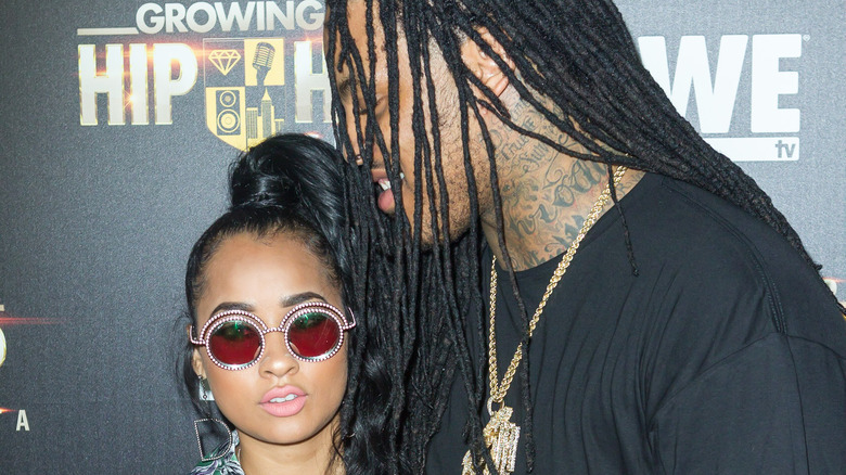 Tammy Rivera and Rapper Waka Flocka Flame attends the red carpet for the Growing Up Hip Hop Atlanta