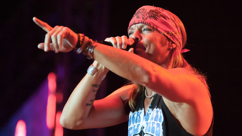 Bret Michaels performing