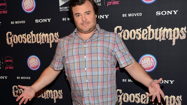 Jack Black at the Goosebumps premiere