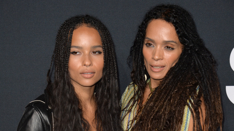 Zoë Kravitz and Lisa Bonet at the Palladium fashion show in 2016