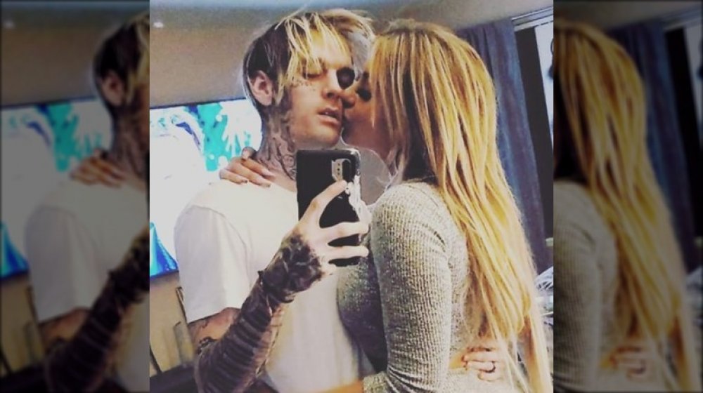 Aaron Carter and Melanie Martin