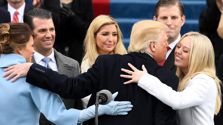 Ivanka Trump at Donald Trump's inauguration with family