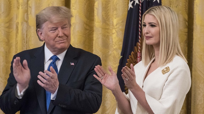 Donald Trump creepy smile, Ivanka Trump clapping