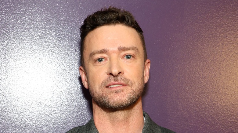 Justin Timberlake smirking