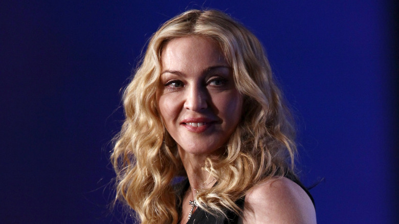 Madonna smiling