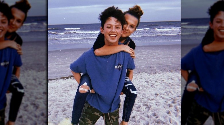 Millie Bobby Brown and Jacob Sartorius