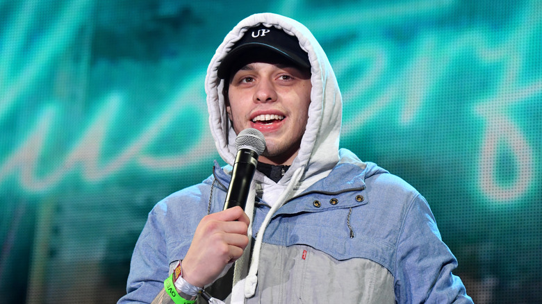 Pete Davidson performing