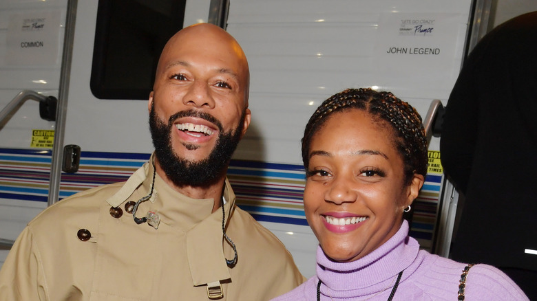 Tiffany Haddish and Common pose together