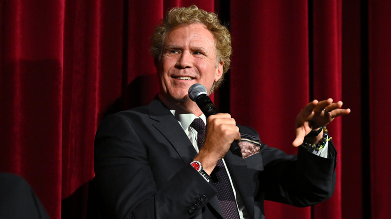 Will Ferrell on stage