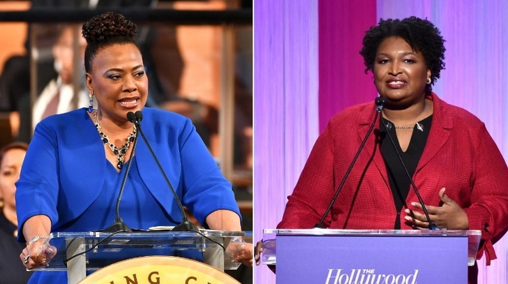 Bernice King and Stacey Abrams side-by-side