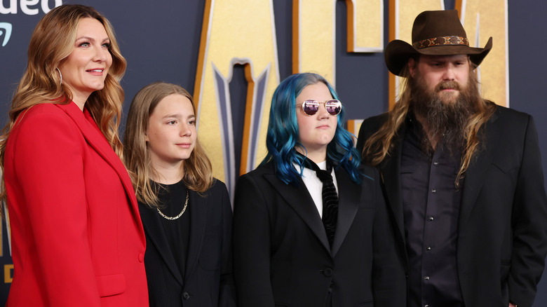 Chris and Morgane Stapleton with children Ada and Wayland