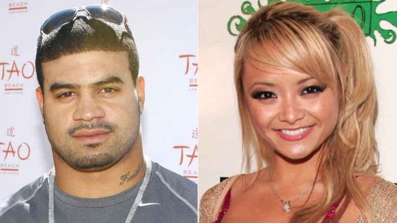 Shawne Merriman, left, and Tila Tequila, right