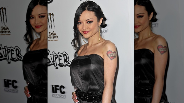 Tila Tequila poses at a movie premiere