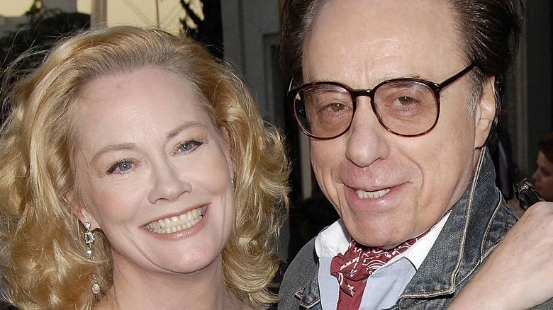 Cybill Shepherd posing with Peter Bogdanovich