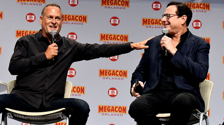 Dave Coulier laughing with Bob Saget