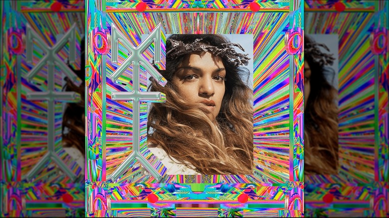 The album art for M.I.A.'s 2023 single Time Traveler