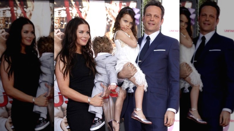 Vince Vaughn with wife Kyla Weber and their two kids