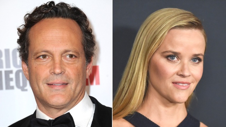 Vince Vaughn and Reese Witherspoon on red carpets; separately