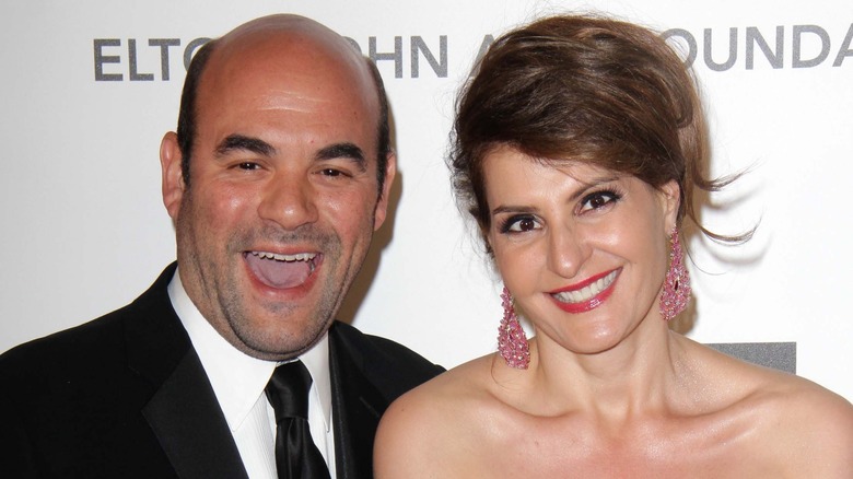 Ian Gomez and Nia Vardalos posing together