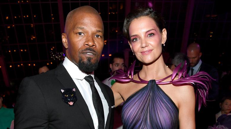 Jamie Foxx and Katie Holmes at Met Gala 2019