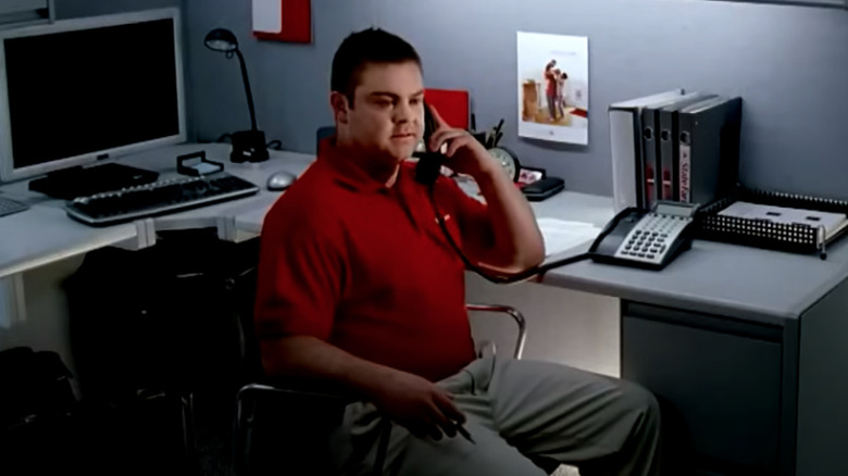 Jake from State Farm on phone at desk